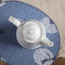 250ml Ceramic Hollow Out Vinegar/oil Bottle With Gold Rim, Creative Tableware For Hotels/restaurants - White - View 3