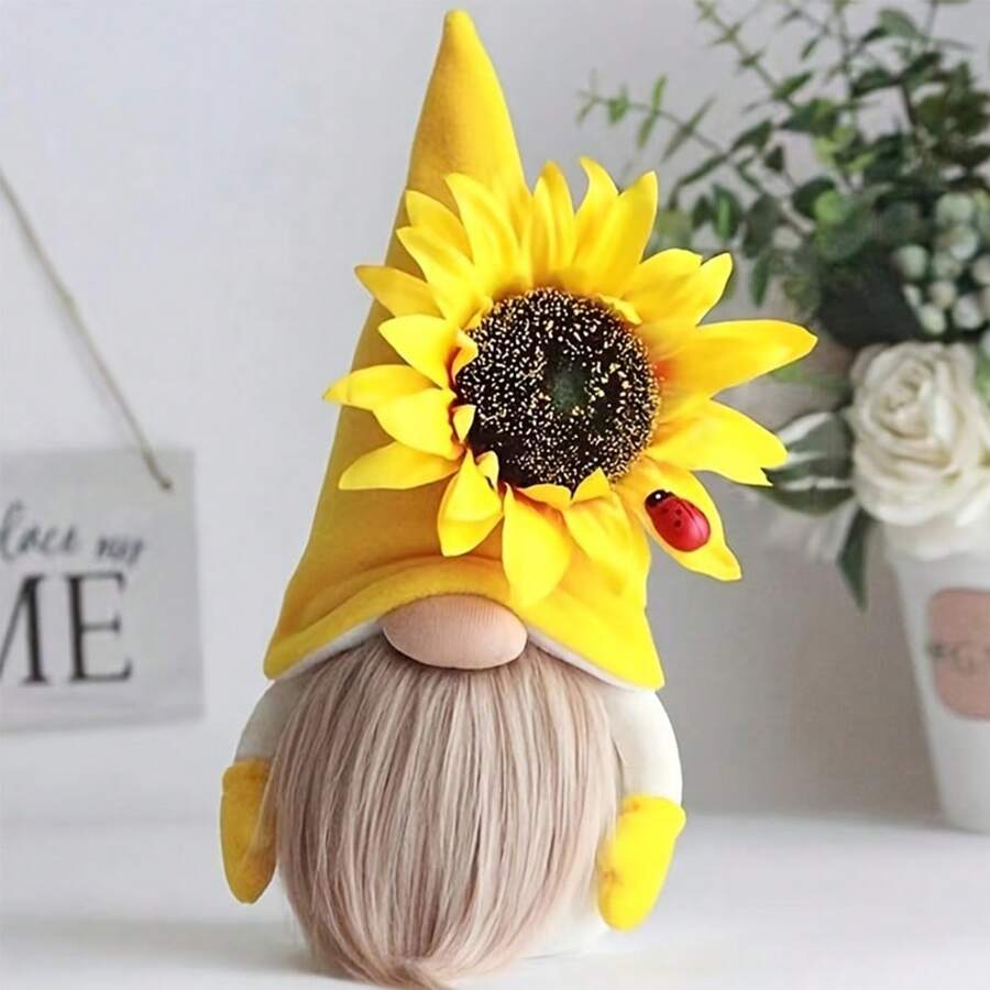 毛絨公仔,可愛向日葵蜜蜂毛絨玩具適用於裝飾用品,聖誕節/萬聖節禮品