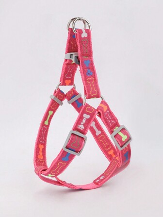 A Colorful Bone Tripod Pet Dog Harness For Indoor And Outdoor Use