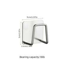 2pcs Stainless Steel Sponge Holders, Kitchen Sink Drainage Rack, Suitable For Steel Wire Brushes, Sponges, Dish Cloths, No Drilling Required