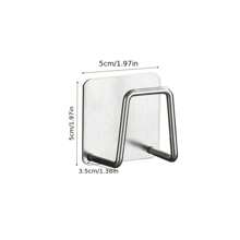 2pcs Stainless Steel Sponge Holders, Kitchen Sink Drainage Rack, Suitable For Steel Wire Brushes, Sponges, Dish Cloths, No Drilling Required