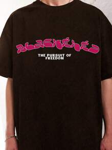 Men T-Shirts - 鏽棕色 - 查看 3