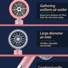 Anion-secador de pelo inteligente para el hogar, pequeño secador de pelo plegable de fabricación REAL para electrodomésticos - Multicolor - Ver 3