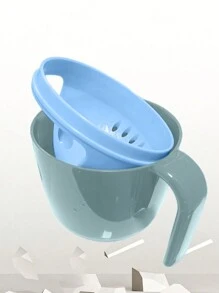 1入藍色卡通熊香波杯水噴淋沐浴玩具,適用於兒童,嬰兒,學步車