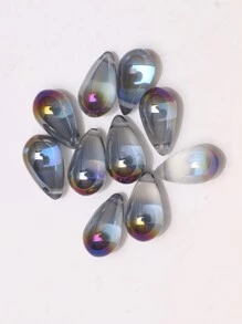 30入組8.5mm X 15mm水晶玻璃光滑3d雫狀吊墜,閃亮/啞面塗層,古風髮夾,diy珠寶製作吊墜,適用於項鍊/手鍊/耳環等等 - 立體水滴(30pcs) - 查看 32