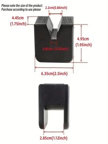 1入組拱形橡膠插孔墊適用於車,減震墊,隔熱橡膠塊狀,車配件&緊急情況工具 - 黑色 - 查看 4