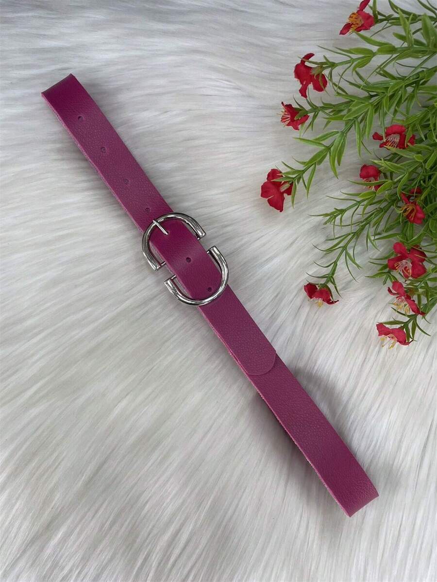 Women Belts - 玫紅色 - 查看 1