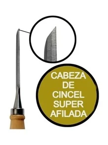 Cincel Formon Juego Madera Gubia Carpintero Tallado 6pzs. Vmingo - Plateado - Ver 7