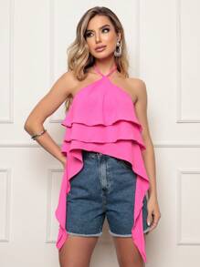 Women Tops - Màu Hồng Tươi - Xem 2