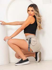 Women Shorts - Màu be - Xem 2