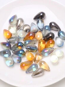 30入組8.5mm X 15mm水晶玻璃光滑3d雫狀吊墜,閃亮/啞面塗層,古風髮夾,diy珠寶製作吊墜,適用於項鍊/手鍊/耳環等等 - 立體水滴(30pcs) - 查看 6