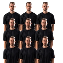 Men T-Shirts - Black - View 1