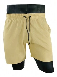Men Shorts - Màu Khaki - Xem 2