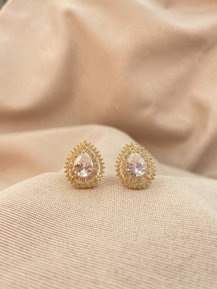 Stud Earrings - Vàng - Xem 1