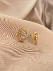 Stud Earrings - 金色 - 查看 2