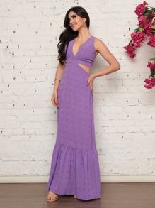 Women Dresses - 淡紫色 - 查看 3