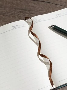 1黑色B5計畫冊,360的書籤和筆 - 黑色 - 查看 5