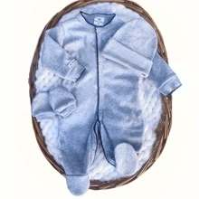 Nika Baby Baby Girls Rompers - Light Grey - View 1