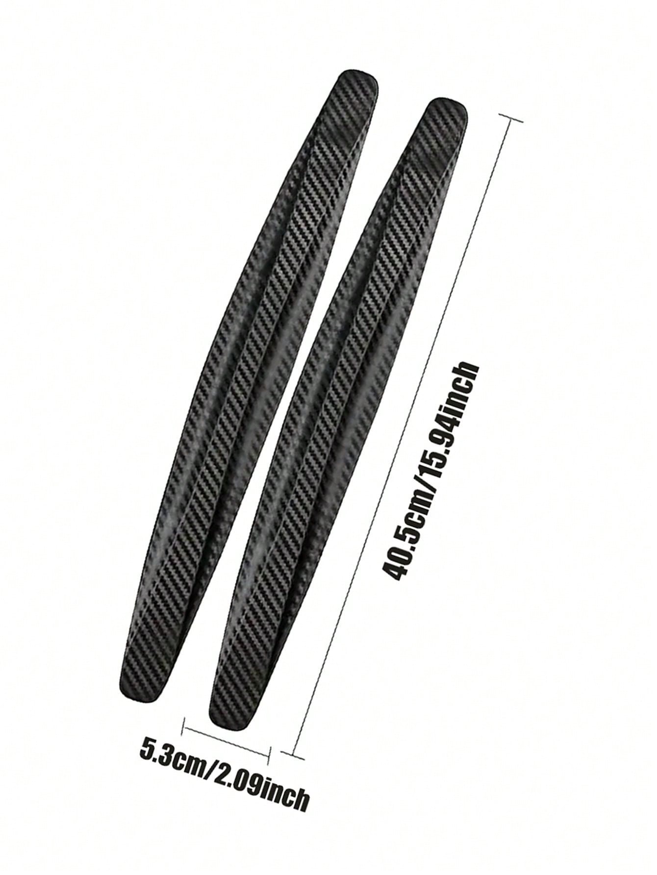 Car 3d AntiCollision Strip Carbon Fiber Texture Pvc Rubber Bumper