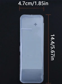 1pc/2pcs Portable Manual Thickened Razor Storage Box, Disposable Shaver Case For Travel - Clear - View 4