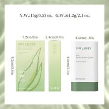 SHE LOVES Bálsamo Calmante Aloe Revital - Hidratación Profunda, Cuidado De La Piel Nutritivo Después Del Sol Para Cara, Cuerpo Y Cabello - Quemaduras Solares, Enrojecimiento