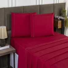 Sheet Sets with Pillowcases - Đỏ - Xem 1