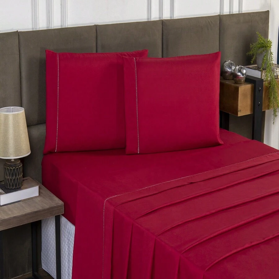 Sheet Sets with Pillowcases - Đỏ - Xem 1