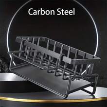 1pc Sponge And Detergent Holder For Kitchen Sink With Draining Holes And Storage Compartment - Multicolor - View 4