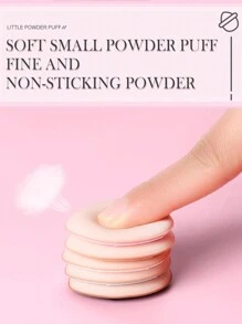 HMQ beauty 12pcs Makeup Powder Puff Set With Triangle Velvet Sponge, Mini Cushion For Nose And Eye Area, And Teardrop Shape Foundation Mixing Tool - Pink - View 5