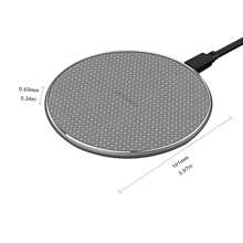 1 gói Màu xám Bộ Sạc Không Dây , 10W Sạc không dây Tấm lót Tương thích với iPhone , AirPods ; Phí không dây Tấm lót Thiên hà - Xám - Xem 4