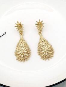 1對歐美風格合金時尚創意垂墜耳環女裝,日常生活和假期珠寶