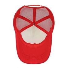 New Arrival Cartoon Printed Fish, Duck, Alien Pattern Mesh Baseball Cap For Men & Women, Outdoor Casual Hat - Red - View 4
