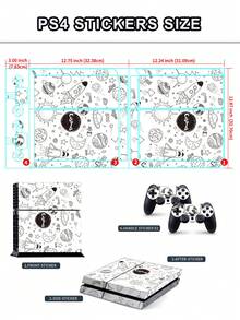 1 bộ Chơi game Bảng điều khiển In Da Hình dán Đối với PS4 ( 3 cái/bộ ) - Nhiều màu - Xem 6