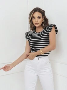 Women T-Shirts - 黑色 - 查看 3