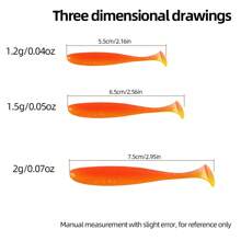 (orange) 6.5cm 50pcs/package Fishing Lure Set - Orange - View 4