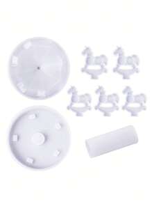 1 stuk Kristallen epoxy Hars Gietvorm Carrousel Hanger Juweelhanger Siliconen vorm Geschikt Voor DIY Geschenk Maken Accessoires