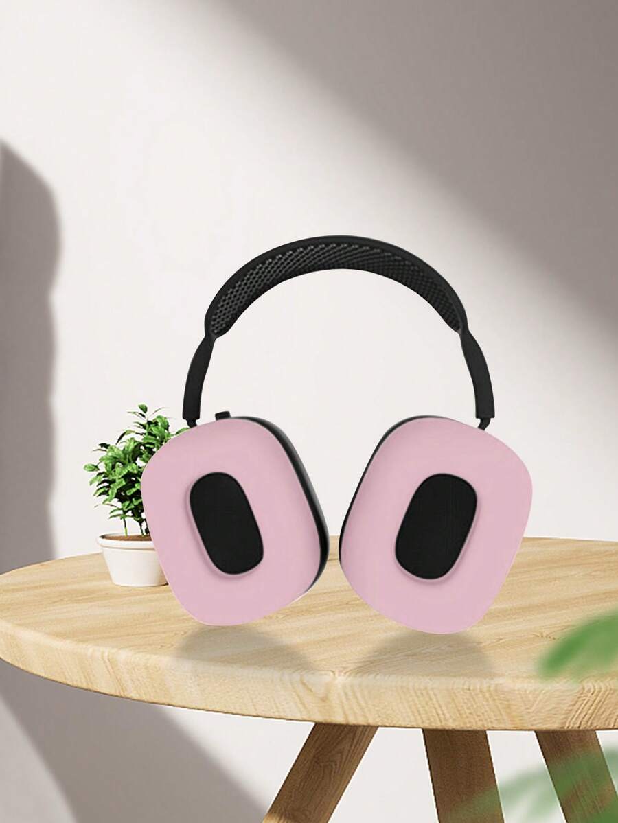 Compatible With Apple Max Headphone Protective Cover, Silicone Anti-Collision Headphone Inner Shell - Pink - View 1