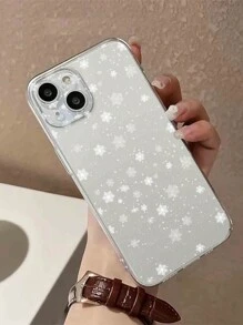 1 chiếc ốp lưng điện thoại TPU hình bông tuyết trắng đơn giản cho Giáng sinh, tương thích với iPhone 15, 15 Pro và 15 Pro Max, phiên bản quốc tế, không phải phiên bản nội địa. - Nhiều màu - Xem 4