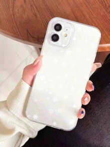1 chiếc ốp lưng điện thoại TPU hình bông tuyết trắng đơn giản cho Giáng sinh, tương thích với iPhone 15, 15 Pro và 15 Pro Max, phiên bản quốc tế, không phải phiên bản nội địa. - Nhiều màu - Xem 5