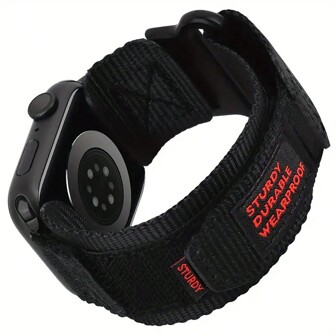 Sport Strap With Braided Design Compatible With Apple Watch Band Series 9/8/7/6/5/4/3/2/1/SE Apple Watch Ultra 2, Wild Trail Nylon Sports Strap Woven Design 49MM, 42MM, 44MM, 45MM, 38MM, 40MM, 41MM. Tough Nylon Hook And Loop Men And Women's Fashion Universal Wristband Replacement