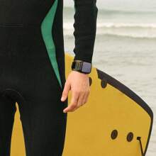 Dây đeo thể thao có thiết kế bện Tương thích với Apple Watch Band Series 9/8/7/6/5/4/3/2/1/SE Apple Watch Ultra 2, Wild Trail Nylon Dây đeo thể thao Thiết kế dệt 49MM, 42MM, 44MM, 45MM, 38MM, 40MM, 41MM. Móc và vòng nylon bền chắc thay thế dây đeo cổ tay đa năng thời trang nam và nữ - màu đen - Xem 4