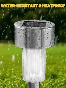 12芯太陽能不鏽鋼草坪燈,防水太陽能花園裝飾燈,不鏽鋼led景觀路徑燈,太陽能驅動,庭院,人行道,後院,車道草坪led景觀照明氛圍裝飾燈 - 彩色 - 查看 7