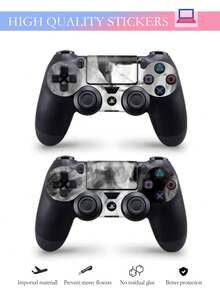 1 Set Pegatinas Impresas De Piel Para Consola De Juego Compatibles Con Ps4 Slim (3 Piezas/set) - Multicolor - Ver 6