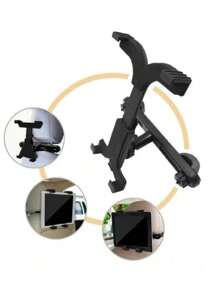 Base Soporte Para Tableta Cabecera De Asiento Auto Camioneta Ajustable de 7 a 11 Pulgadas - Negro - Ver 3