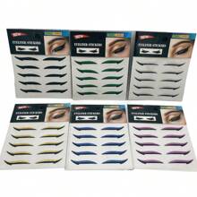 60 Pairs Colorful Eyeliner Stickers Reusable Eyeliner Stickers Portable Professional Eye Line Strip Sticker For Beauty - Multicolor - View 4