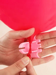 1pc Blue Balloon Knot Tying Tool For Wedding, Birthday Party, Latex Balloon Decorations,Christmas - Pink - View 2