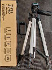 Retractable Cell Phone Tripod 1.2 M - 淺灰色 - 查看 4