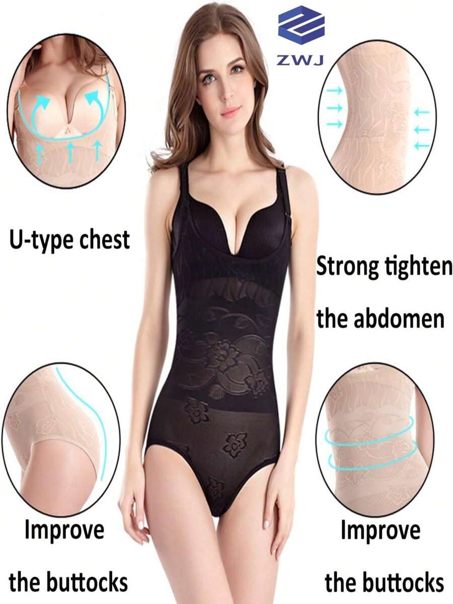 faja con blusa y calzoncillo fácil de bajar - Negro - Ver 1