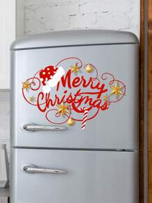 1pc Merry Decal Sticker For Window Glass Decoration,Stickers,Wall Decal, Vinyl Decal For Home Decorations,Spring Decoration Items Refresh Your Home,Rama Decoration Stickers - Multicolor - View 5