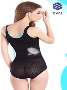 faja con blusa y calzoncillo fácil de bajar - Negro - Ver 5